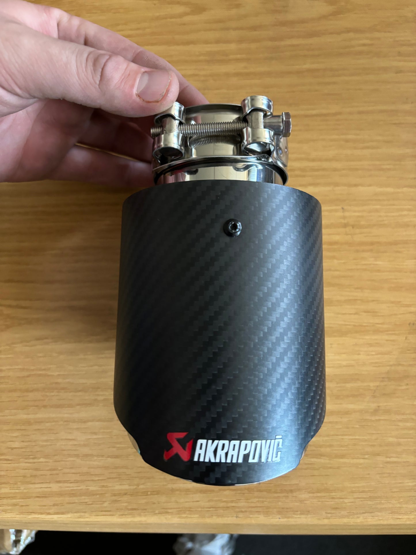 Akropovic bolt on 101mm exhaust tip