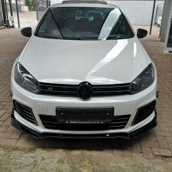 VW golf 6R gloss black front lip