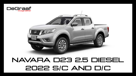 Degraaf Nissan navara d23 2.5D s/c & d/c 2022+ full exhaust & downpipe