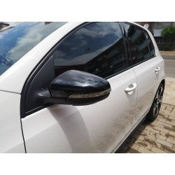 VW Golf 6 Replacement Gloss Black Mirror Covers