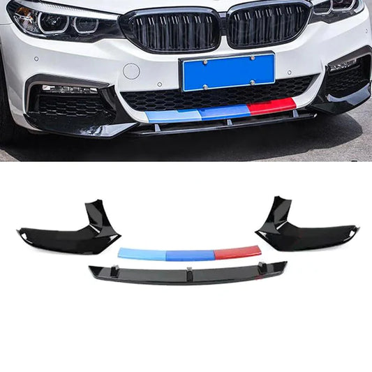BMW G30 5-Series Competition Style Gloss Black Front Spoiler (19-On)