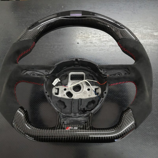 Audi RS3/ RS4/ RS5 12-16 OHC Carbon Fiber steering Wheel with LED